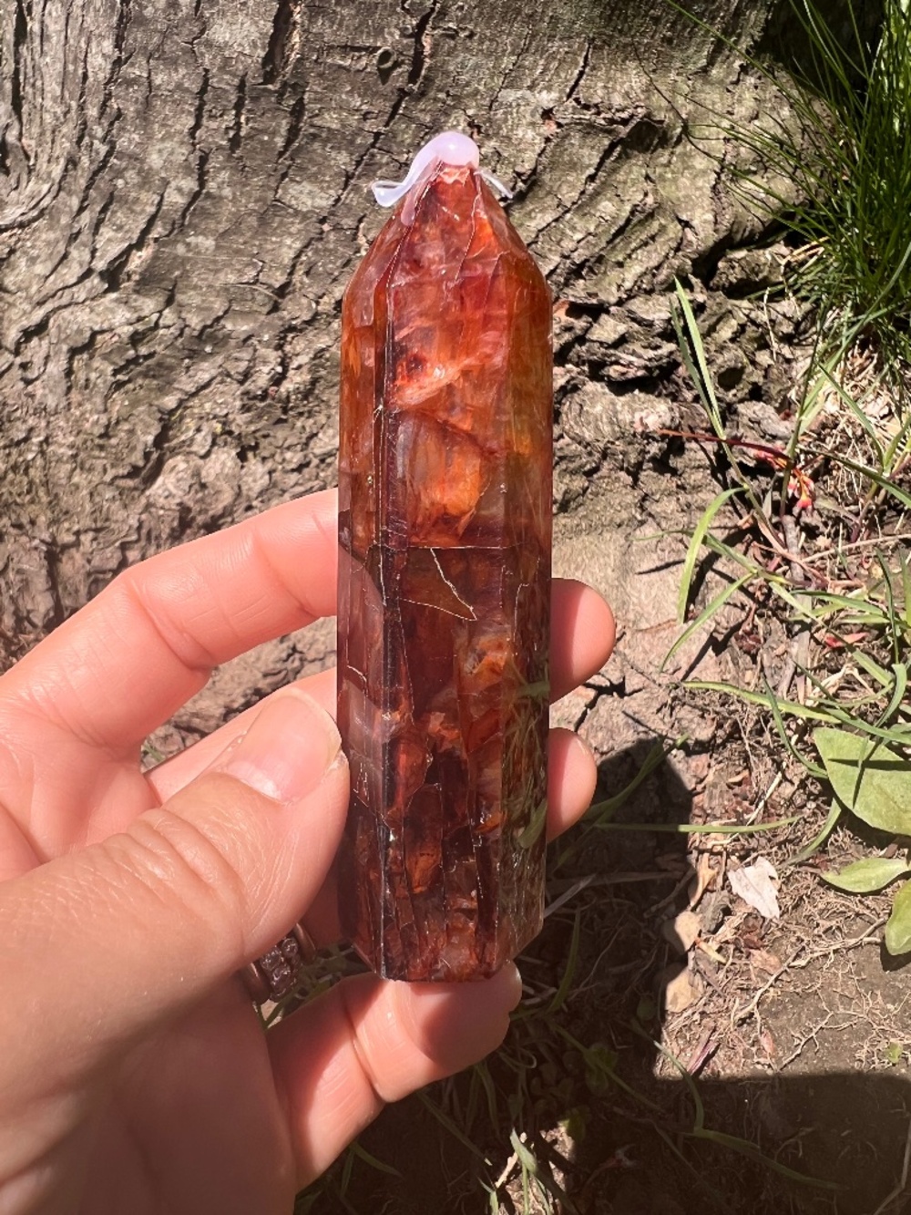 Fire (4) quartz tower | crystal